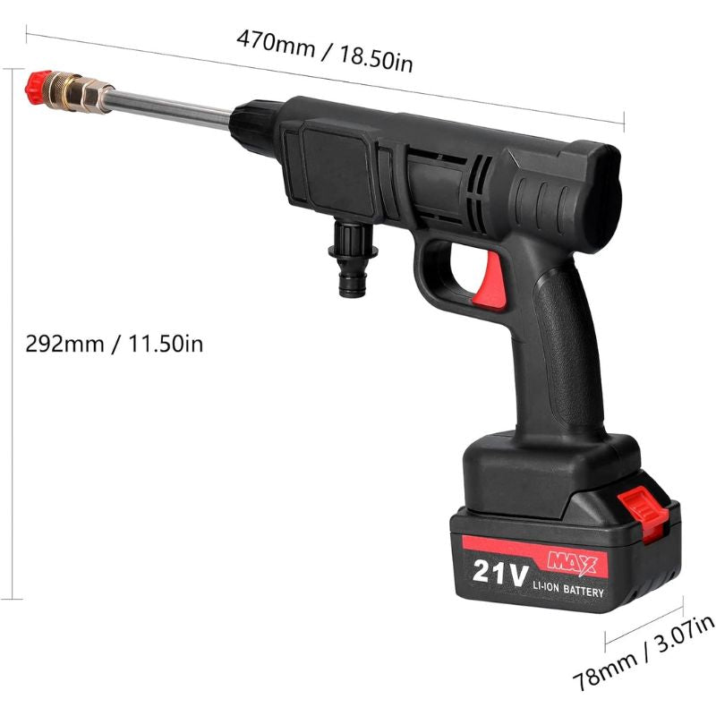 Lavadora de Alta Pressão Sem Fio 1000W + Copo Térmico PERSONALIZADO