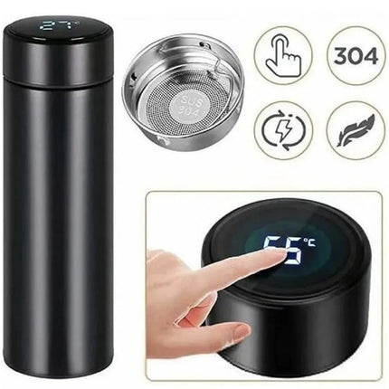 Garrafa Térmica Personalizada com LED e Termômetro – 500ml