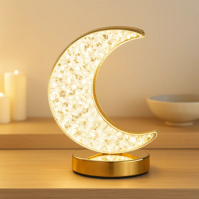 Luminária Lua Cristal LED Bemorata